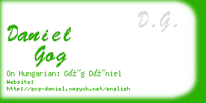 daniel gog business card